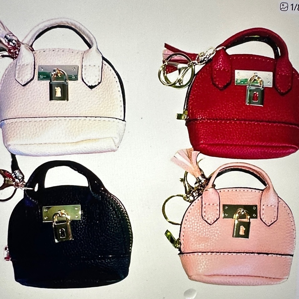 Elegant Women's Mini Handbag  - Red, or cream available - Picture 2 of 5